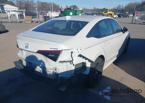 2023 Honda Civic Sport z USA, uszkodzony, nr VIN 2HGFE2F59PH513586